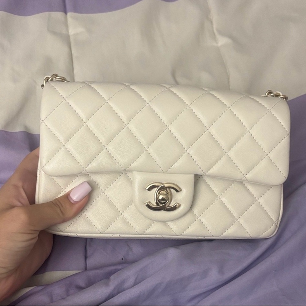 Chanel Cream Quilted Crossbody Bag